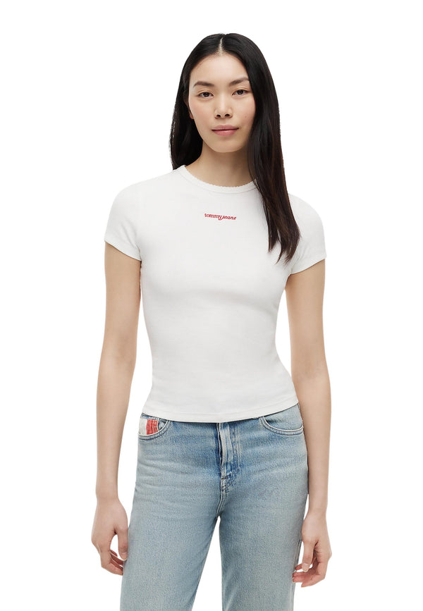 Tommy Hilfiger Jeans T-shirt femme — white