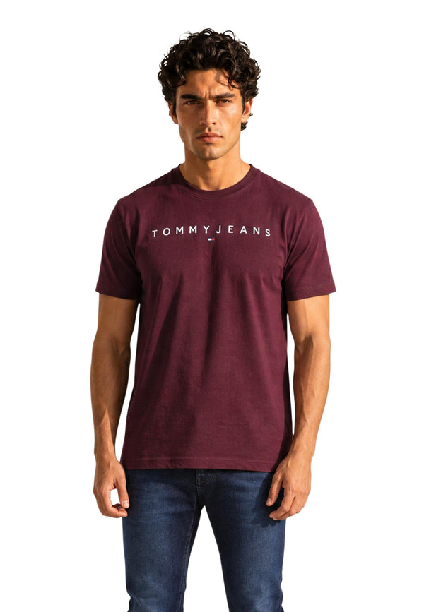 Tommy Hilfiger Jeans T-shirt homme — bordeaux