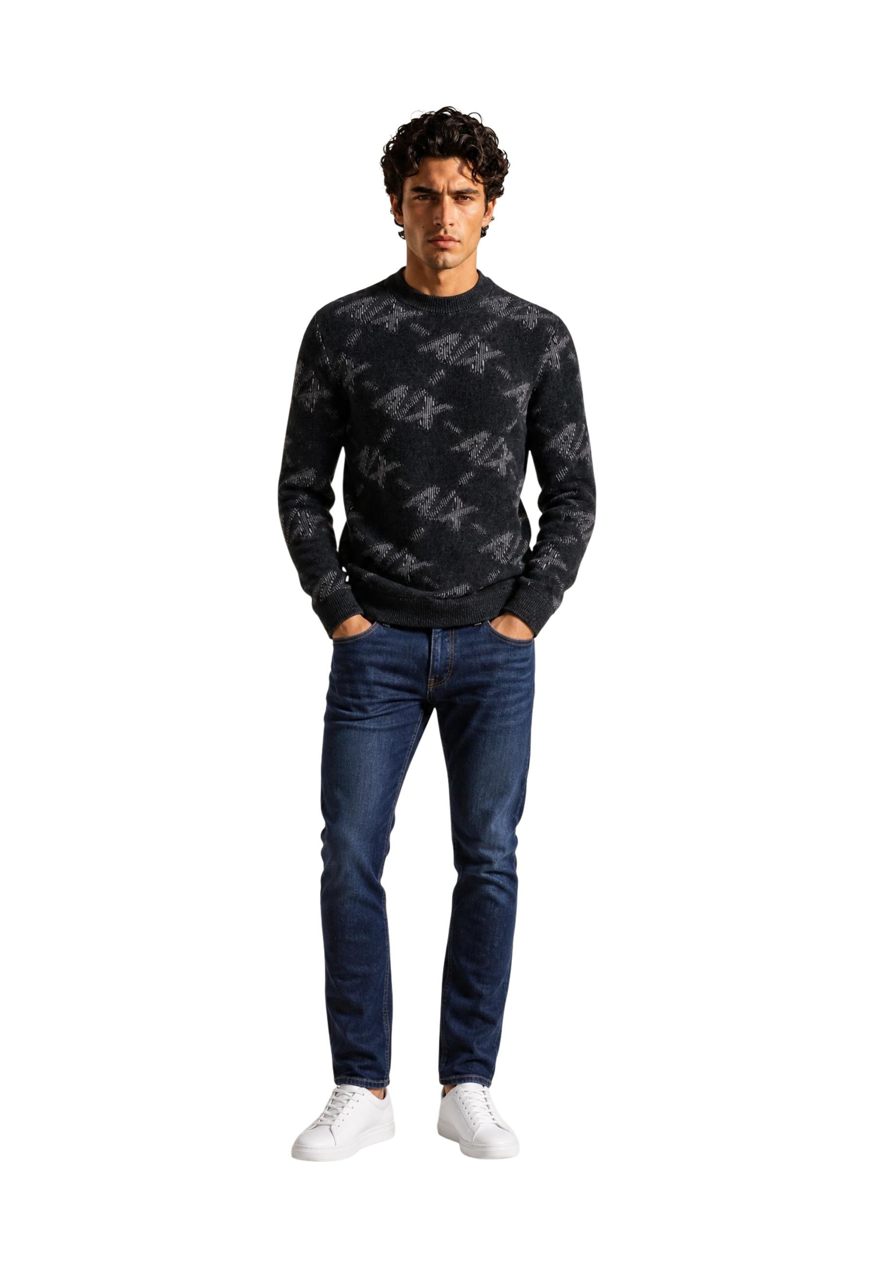 Armani Exchange Pull homme — black