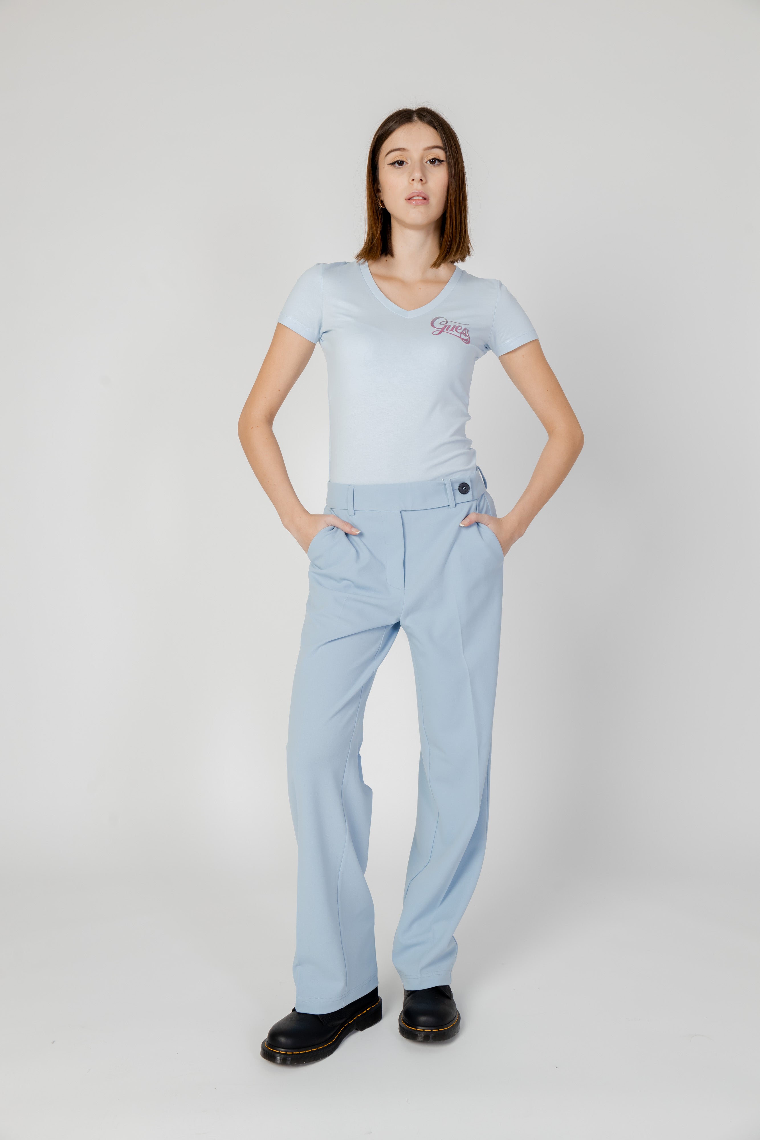 Only Pantalon femme Pantalons — light blue