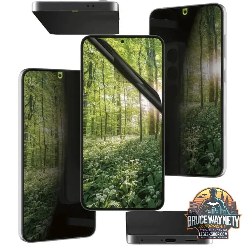 PanzerGlass ECO MATRIX 4-Way Displayschutz Ultra-Wide Fit, Schutzfolie transparent, Samsung Galaxy S25 / S24, AlignerKit - Beschaffenheit: Glänzend - vue 3