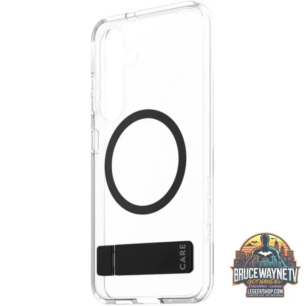 PanzerGlass Kickstand Case, Handyhülle transparent/schwarz, Samsung Galaxy S25, QI-kompatibel - PanzerGlass - vue 2