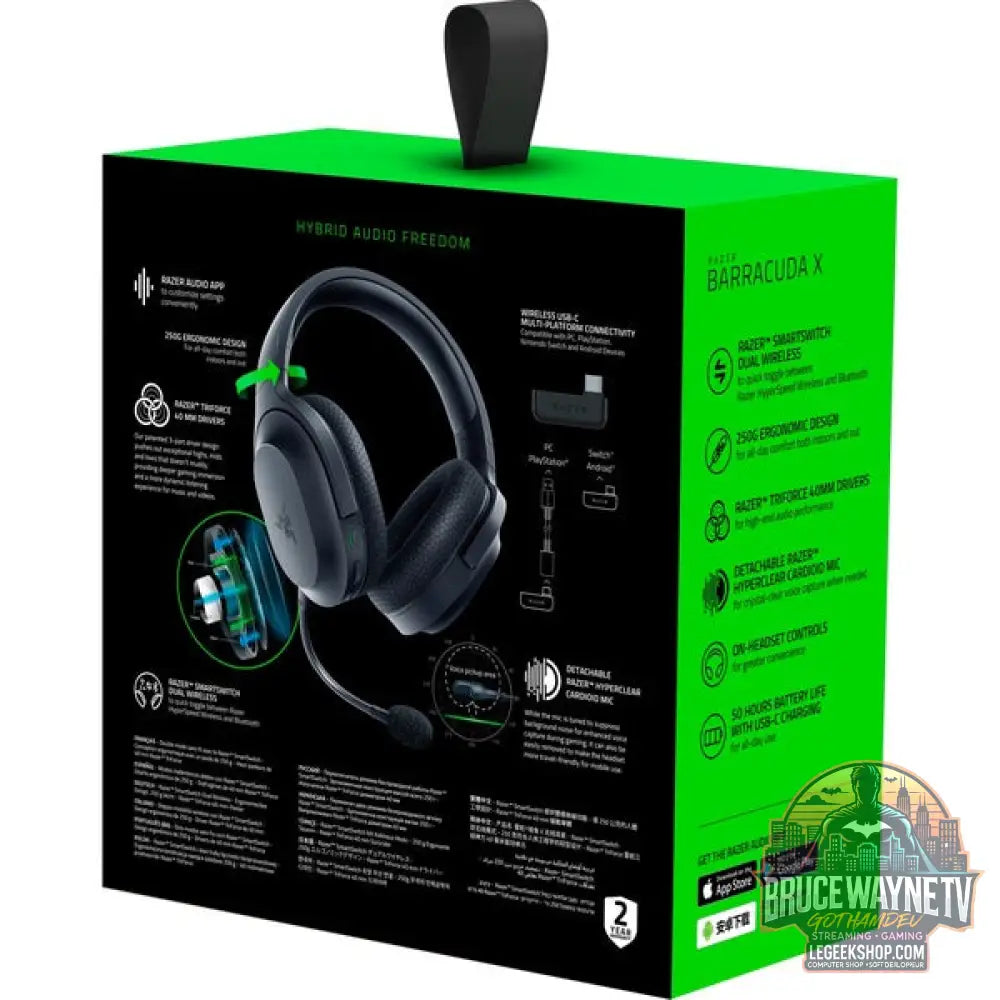Razer Barracuda X, casque gaming - vue 11