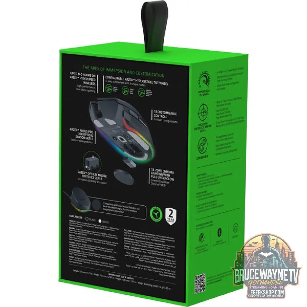 Razer Basilisk V3 35K, souris gaming - vue 8