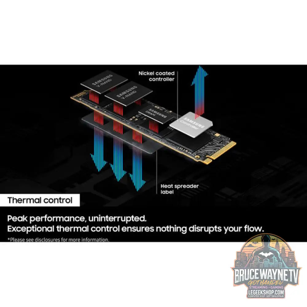 Samsung 9100 PRO 1 TB, SSD PCIe 5.0 x4, NVMe 2.0, M.2 2280 - Samsung - vue 10