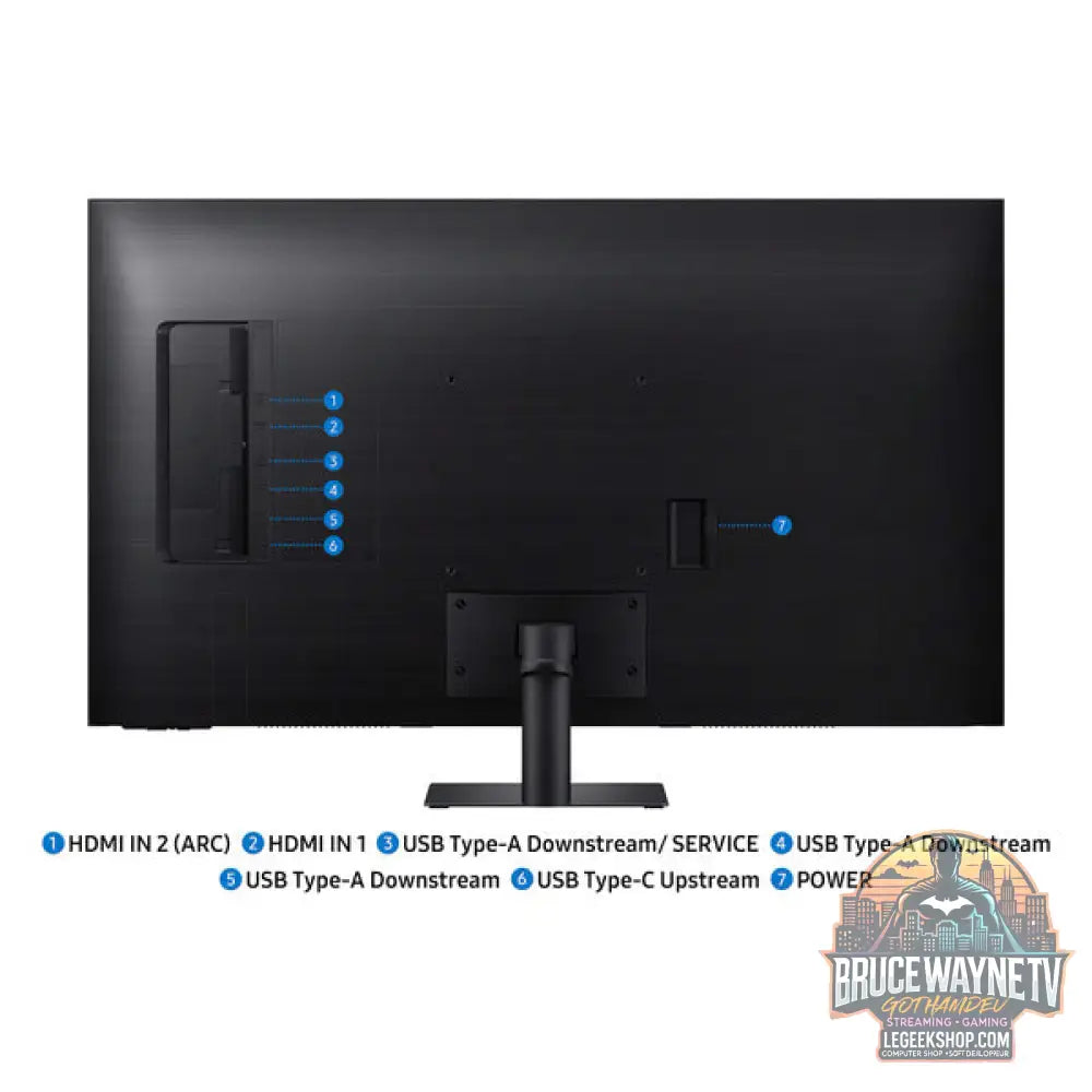 Samsung Smart AI Monitor S43FM700UU 43" 3840 × 2160 px VA 60 Hz - Samsung - vue 8