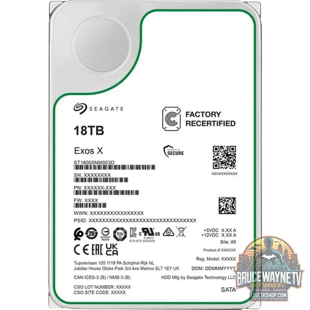 Seagate Exos X20 18 TB, Festplatte SATA 6 Gb/s, 3,5" - Seagate - vue 2