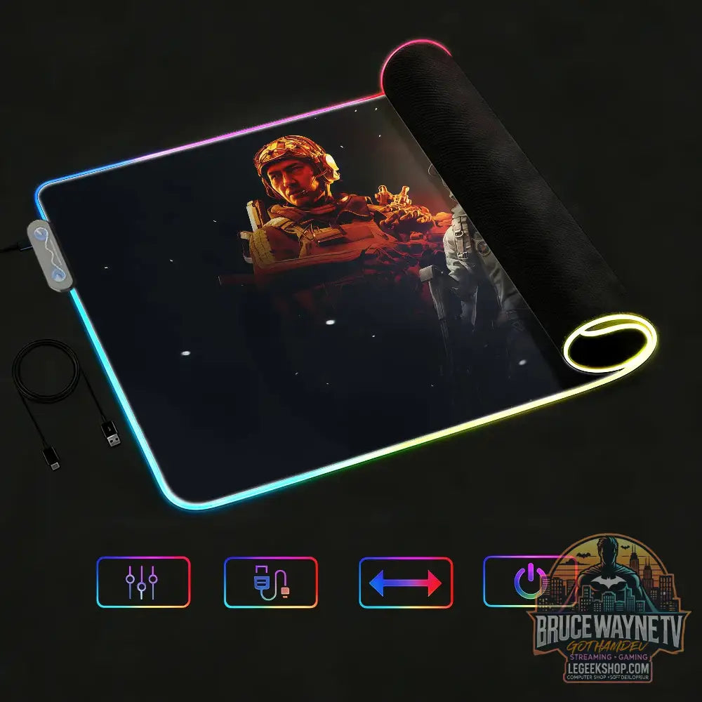 Tapis de Souris Arc Raiders LED RGB XXL Gaming Antidérapant - Tapis de Souris