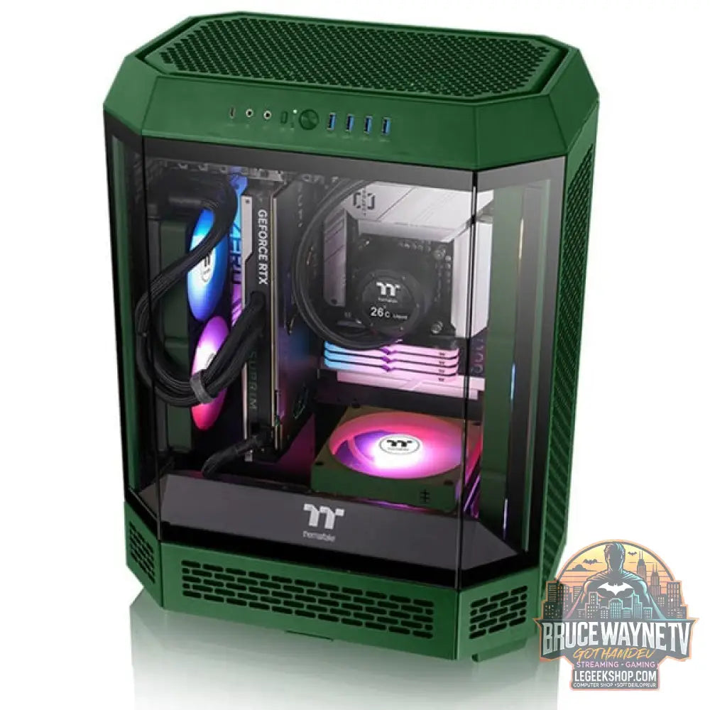 Thermaltake CT140 EX Reverse ARGB Sync PC Cooling Fan Racing Green, Gehäuselüfter - Thermaltake - vue 5