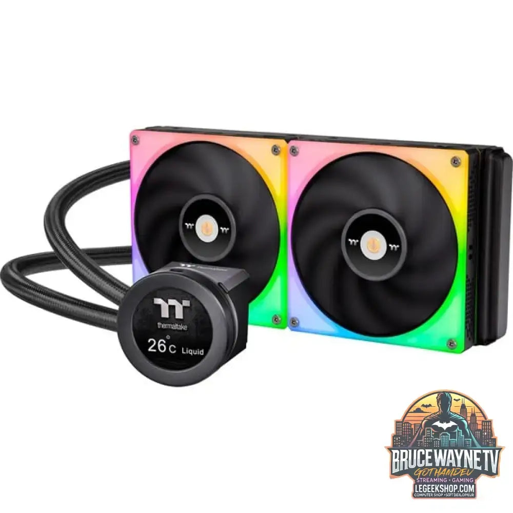 Thermaltake TOUGHLIQUID Ultra 280 RGB AIO Liquid Cooler 280mm, Wasserkühlung schwarz - Thermaltake - vue 3