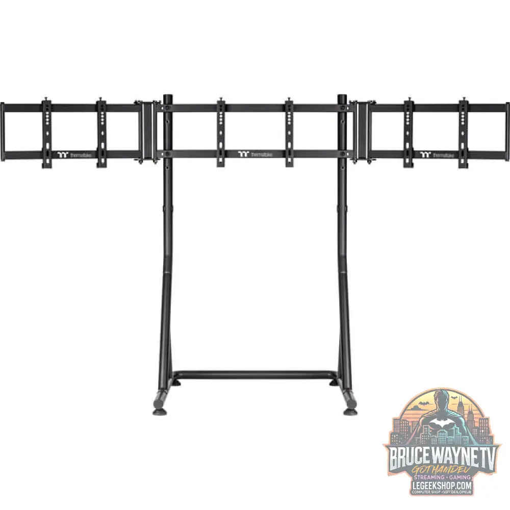 Thermaltake Triple Monitor Stand Black, pour Racing Simulator Cockpit GR500, support moniteur - Thermaltake - vue 2