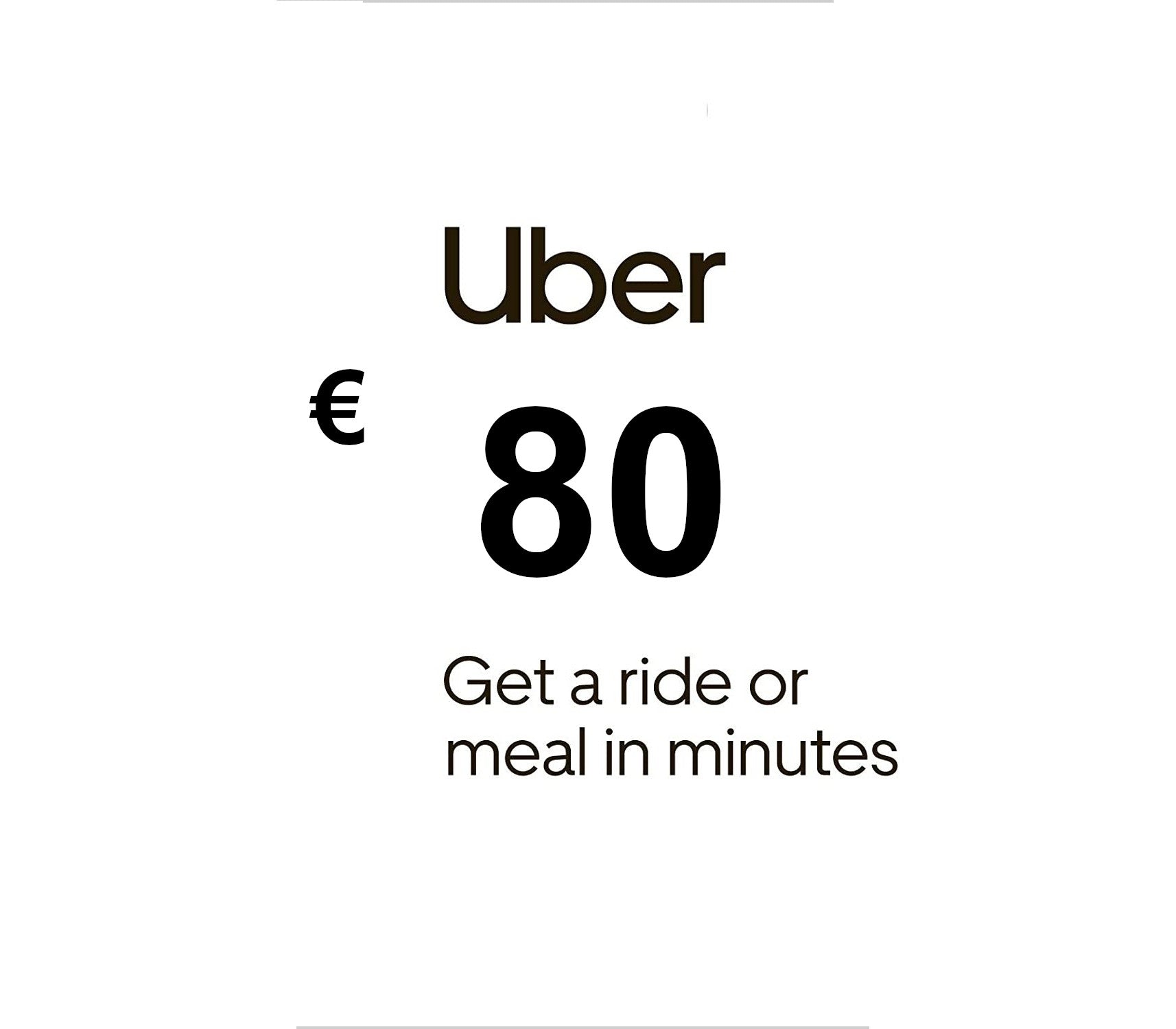 Uber EUR 80 Gift Card FR