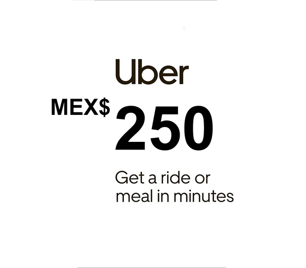 Uber MXN 250 Gift Card MX