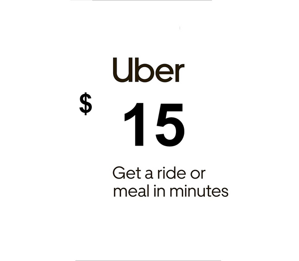 Uber $15 US Gift Card
