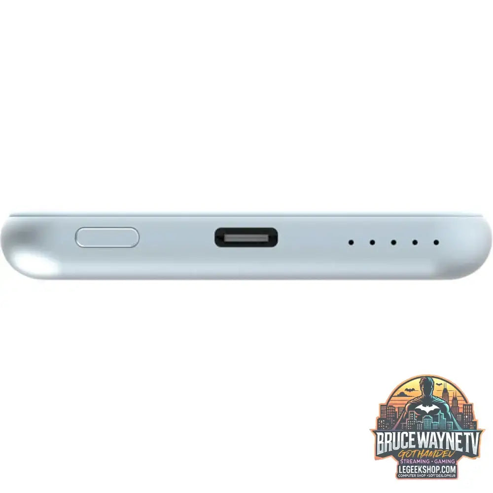Verbatim Wireless Powerbank Charge 'n' Go 5.000mAh hellblau, Qi, PD 3.0, Quick Charge 3.0 - Stromquelle: Steckdose, USB-C - vue 3
