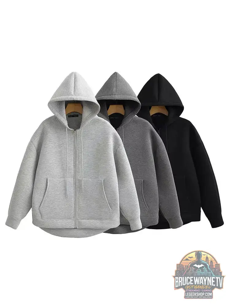 Veste Capuche Femme Bureau Automne Hiver Grandes Poches - Veste Femme