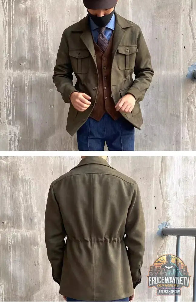 Veste Homme Style Japonais Rétro Slim Fit Laine Capuche Manches Longues - Veste Homme