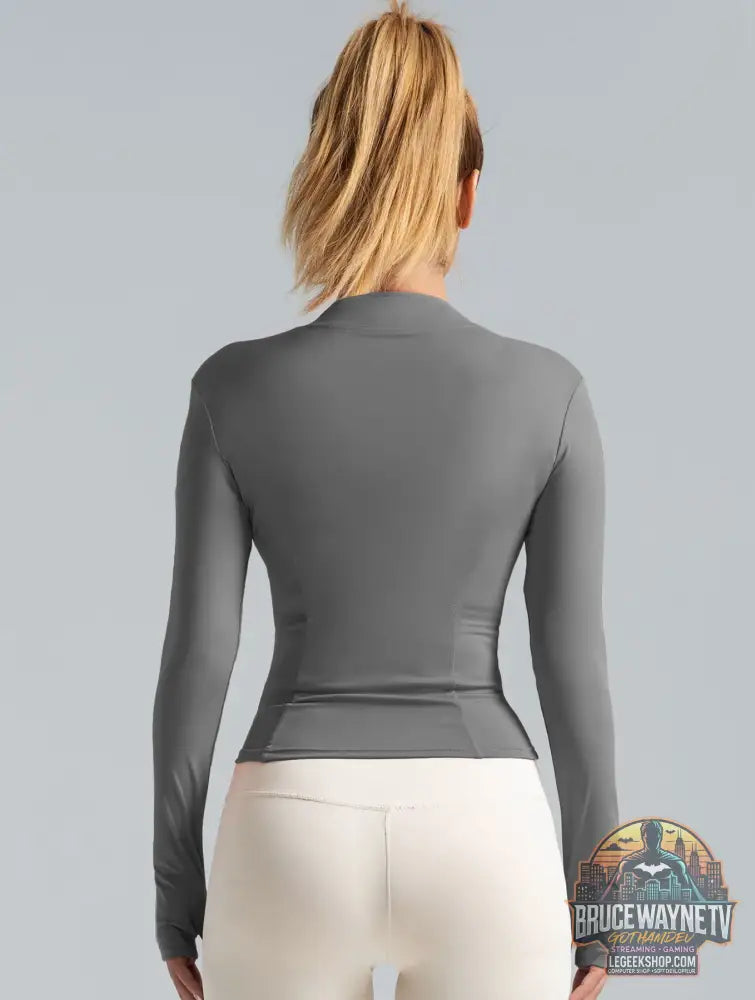 Veste Yoga Sport Femme Manches Longues Fitness Running - Veste Sport Femme