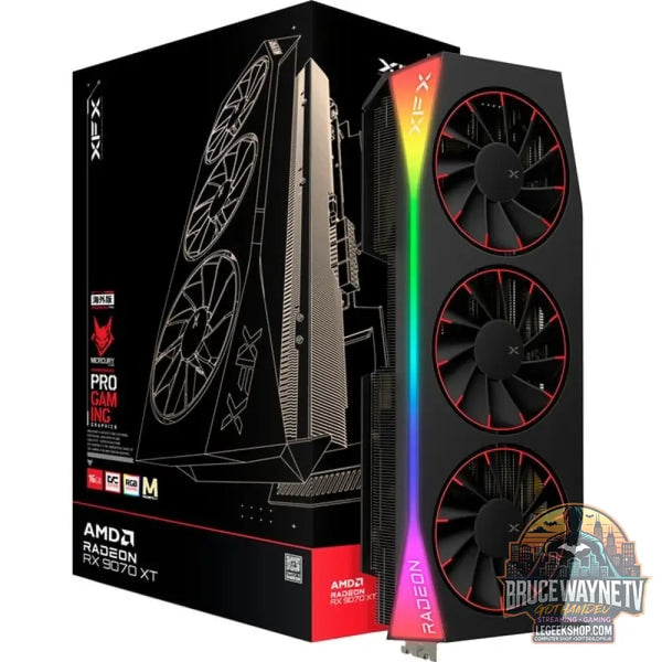 XFX Radeon RX 9070 XT OC Mercury RGB Magnetic Air, carte graphique - XFX