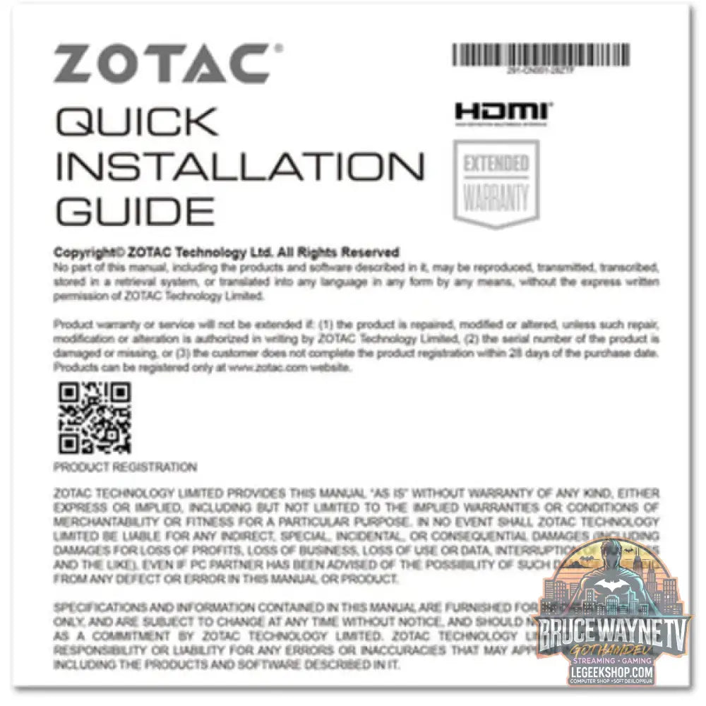 ZOTAC GeForce RTX 3050 ECO, carte graphique 1x DisplayPort, 3x HDMI 2.1 - ZOTAC - vue 7