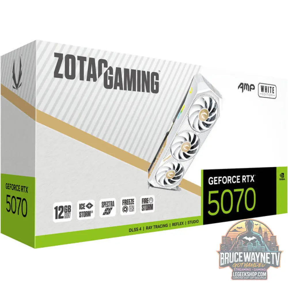 ZOTAC GeForce RTX 5070 AMP WHITE Edition, carte graphique - ZOTAC - vue 8